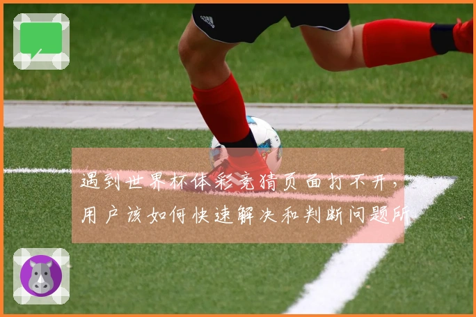 遇到世界杯体彩竞猜页面打不开，用户该如何快速解决和判断问题所在